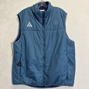 Nike ACG Therma-FIT Team USA Beijing Blue Puffer Rope De Dope Vest Men's Large